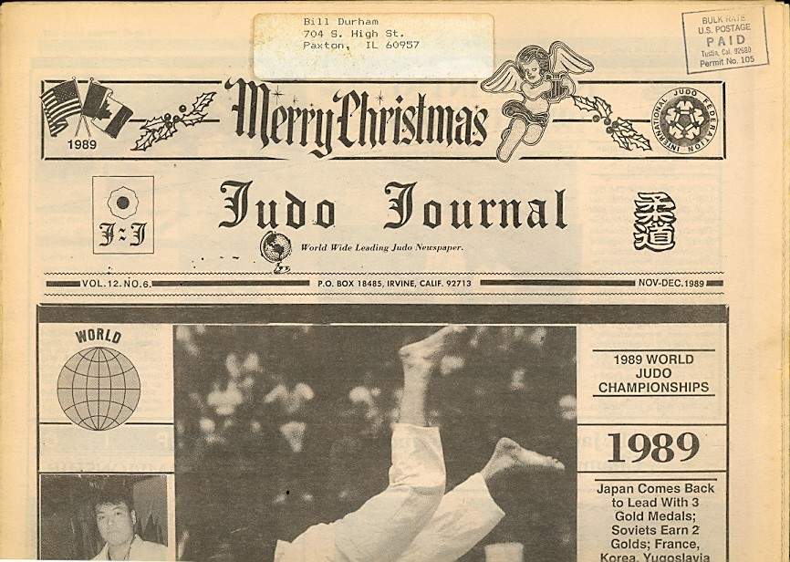 11/89 Judo Journal Newspaper